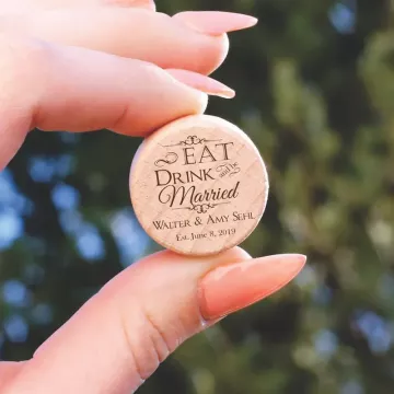 Eat Drink and Be Married | Personalized Wine Stopper