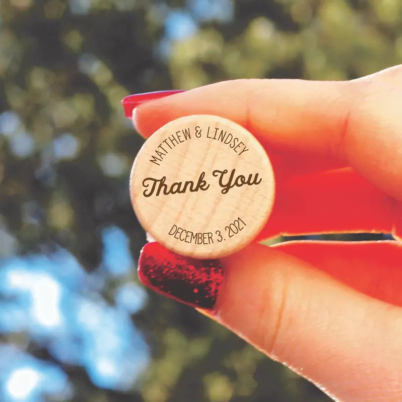 Thank You Script | Personalized Wine Stopper