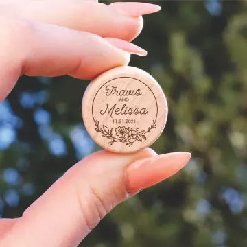 Floral Frame | Personalized Wine Stopper