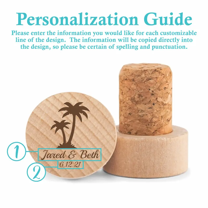 Palm Tree | Personalized Wine Stopper