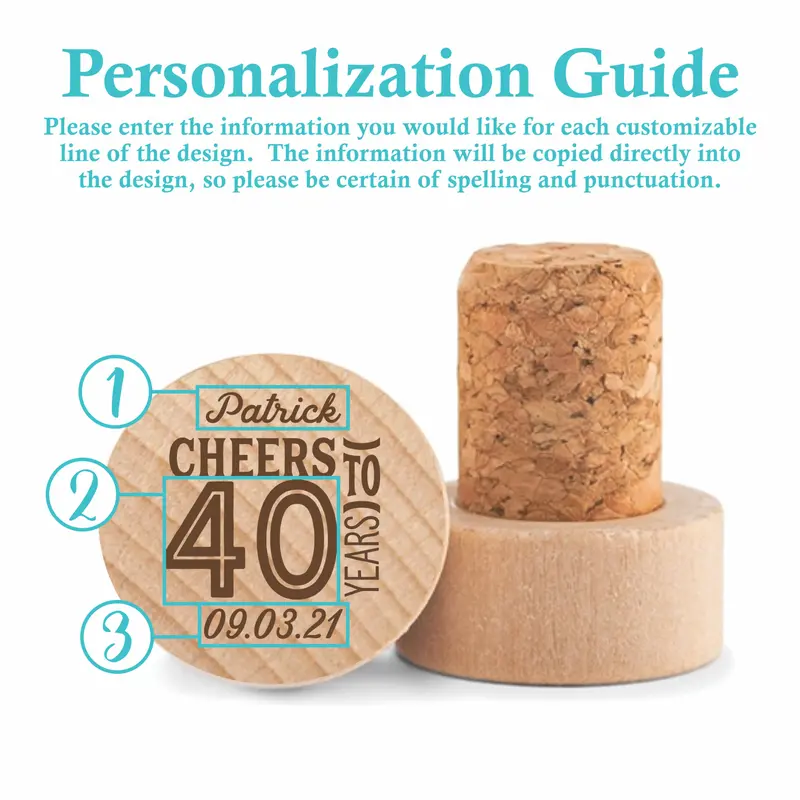 Birthday Favor | Personalized Wine Stopper