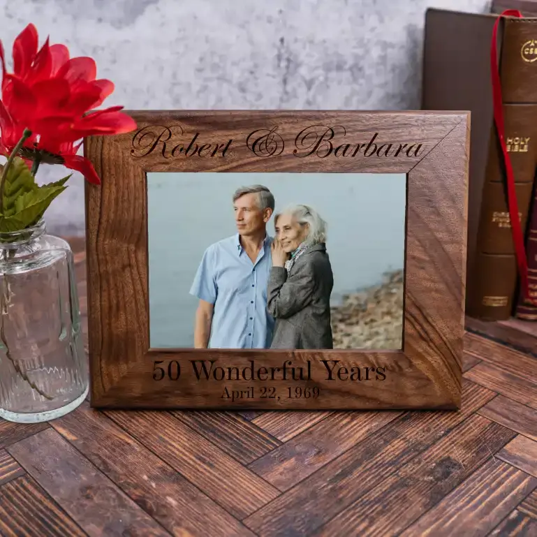 Wonderful Years | Personalized Engraved Wood Picture Frame
