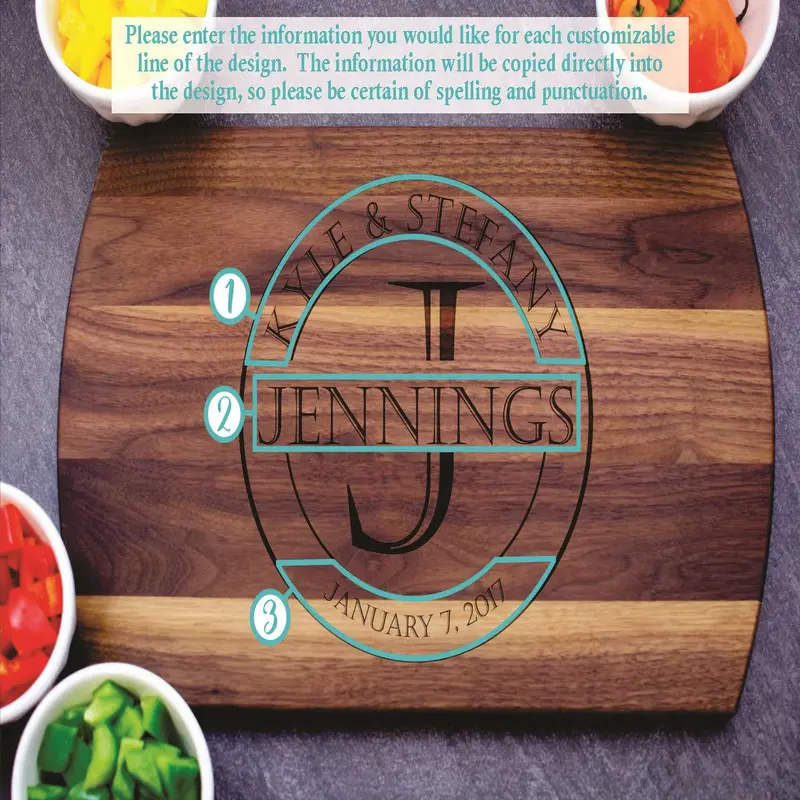 Family Circle | Personalized Engraved Cutting Board