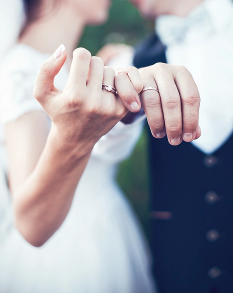 Hands with rings